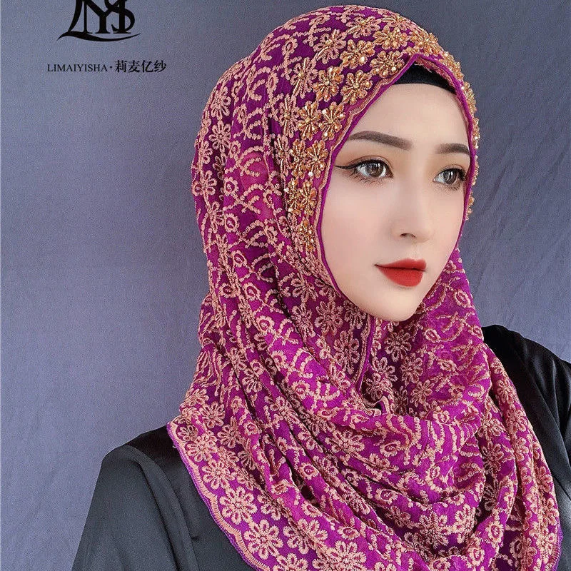 2021 роскошные шелковые мусульманские женские высококачественные свадебные