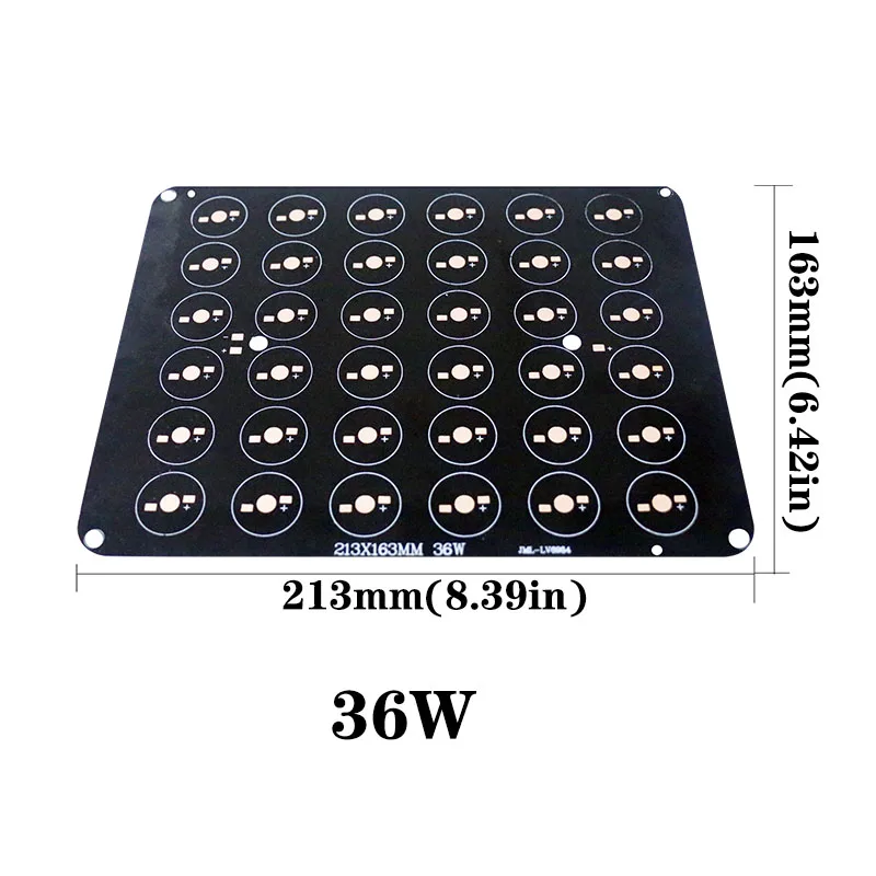 1 шт. светодиодный алюминиевый Подложка для 12 Вт 18 Вт 20 Вт 24 Вт 30 Вт 36 Вт 50 Вт алюминиевая пластина светодиодный печатная плата подложка прямоугольный радиатор