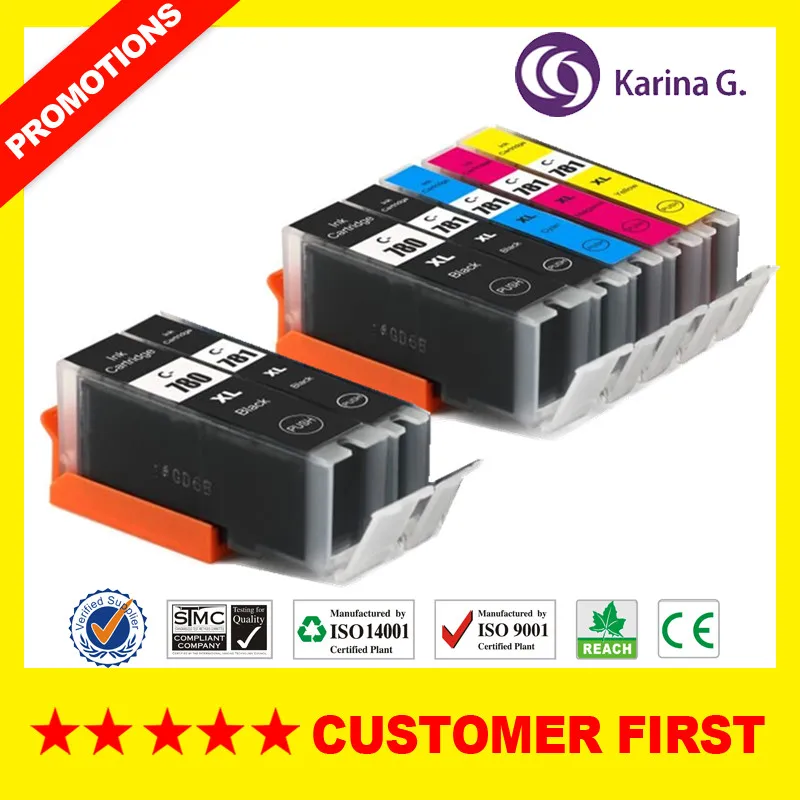 See figure Совместим с Canon PGI-780 CLI-781 PGI780 CLI781 чернильный картридж для принтера Canon принтерам PIXMA TR8570 TS8170 TS9170 - Цвет: See figure