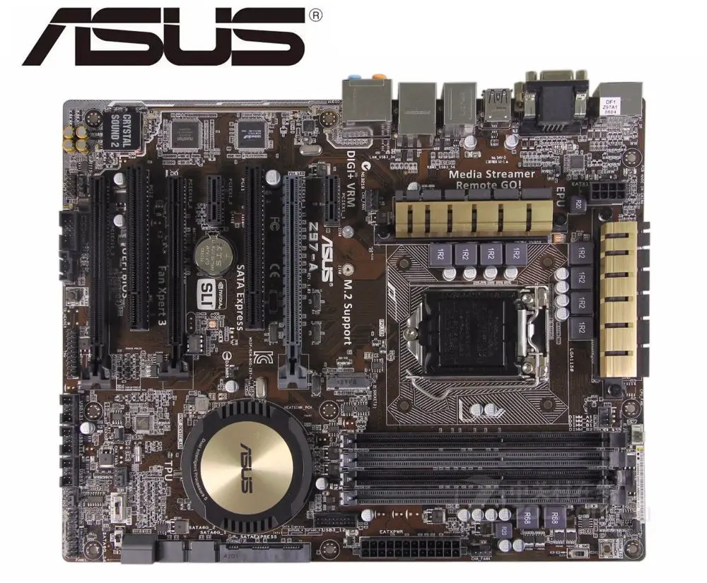 Оригинальная материнская плата ASUS LGA 1150 DDR3 USB2.0 USB3.0 для I3 I5 I7 CPU 32 Гб Z97 б/у