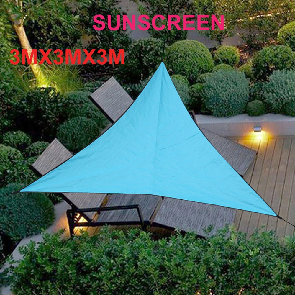 

Outdoor Shade Sunscreen Waterproof Triangular UV Sunshine Shade Sail Combination Net Triangle Sunshine Camping Garden Sail Tent