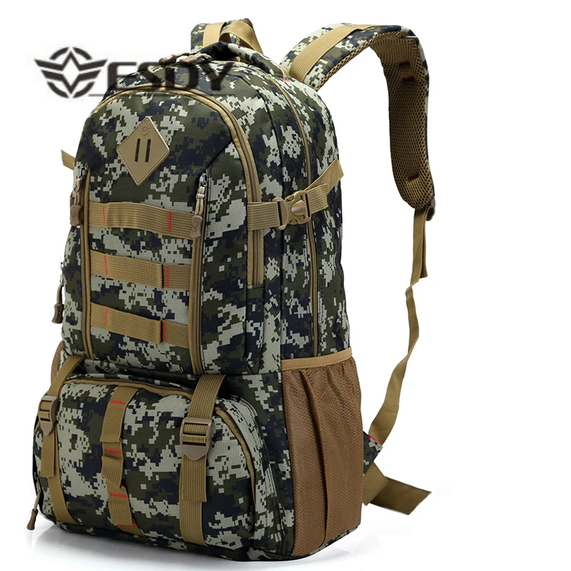 clsm 50L походные тактические сумки, многоцветные нейлоновые водонепроницаемые Рюкзаки большой емкости, рюкзаки для кемпинга, альпинизма, походов, охоты - Цвет: clsm