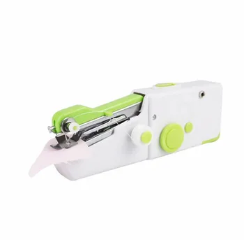 

1Set Portable Handheld Sewing Machine Quick Stitch Sew Needlework Cordless Clothes Fabrics Mini Sewing Machine with Sewing Kits