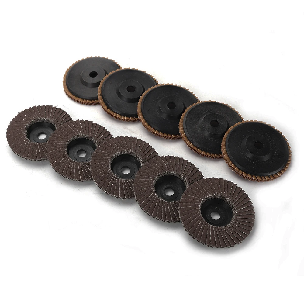 3 Zoll flache Fächerscheiben 75 mm Körnung 80 Schleifscheiben Schleiflamellen Schleifscheiben Klingen Holzschneiden für Winkelschleifer 1–15 Stück – Detail 6