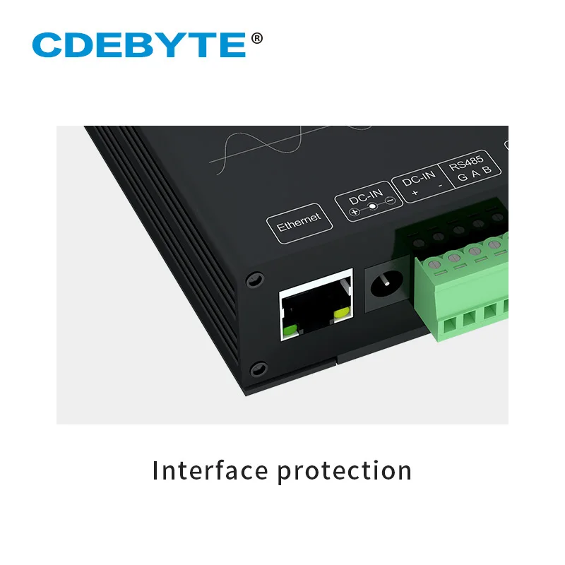 E821-RTU(0400-ETH) RS485 Ethernet Digital Quantity 4 Channel Analog Input IO Port Modbus TCP RTU Current Acquisition Modem