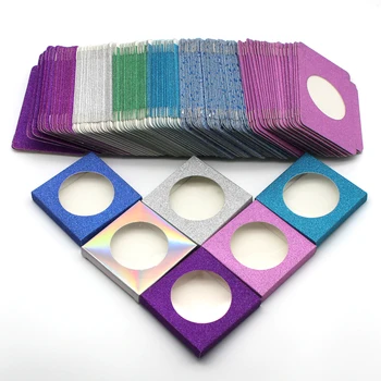 

10/20/30/50/100 Pieces Wholesale Square Eyelash Packaging Strip Boxes Case Empty Storage Cases Makeup Packaging Box Empty
