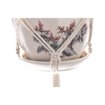 

1set Plant Flower Hanger Plant Holder Macrame Plant Hanger Indoor Wall Hanging Planter Plant Basket Balcony Decoration Holder