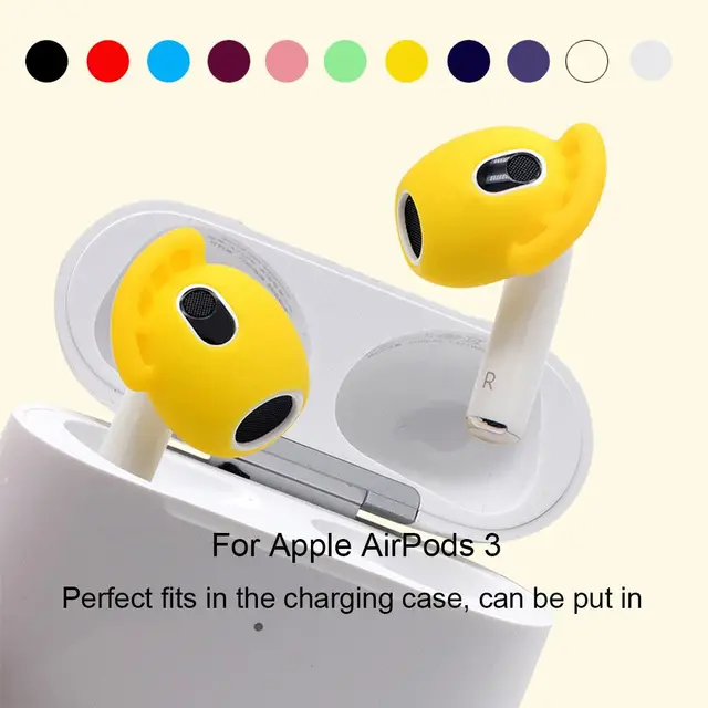 Funda protectora de silicona blanda para Apple AirPods de 3. ª generación,  carcasa para auriculares Bluetooth, antipérdida y antipolvo, novedad de  2021 - AliExpress