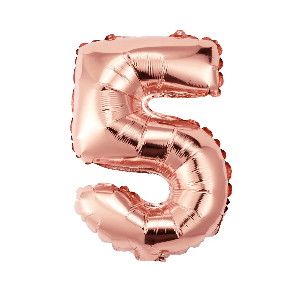 CARRYWON Ballons16 дюймов золотое серебряное число фольгированных шаров цифра воздушный шар День рождения свадьбы украшения день рождения шар - Цвет: Небесно-голубой