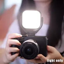 Minicámara de luz de vídeo para fotografía, iluminación de relleno de Vlog fotográfico integrada, batería LED 5500K L9V5