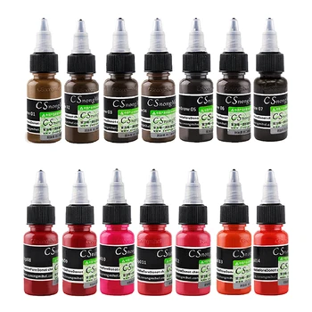 

Embroidery Tattoo Inks Cs Pigment 15ml Tattoo Supply For Eyebrow Lip Eyeline Permanent Makeup Microblading Tattoo Pigment Ink