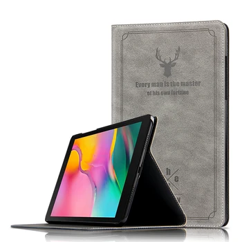 

For Samsung Galaxy Tab A 8.0 2019 SM-T290 SM-T295 T290 T295 8'' Case Retro Deer Style PU Leather stand cover Funda + screen Film