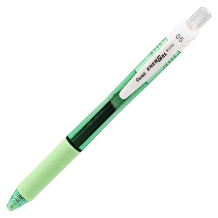 3 шт Pentel 0,5 мм BLN105 Япония Премиум жидкие чернила быстросохнущие иглы точка гелевая ручка Высокое качество отличное нажатие ручка - Цвет: green Black core