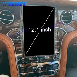 Radio Multimedia con GPS para coche, Radio con reproductor de vídeo, unidad principal de navegación, Android 10, 128GB, estilo Tesla, 2Din, para Bentley Mulsanne