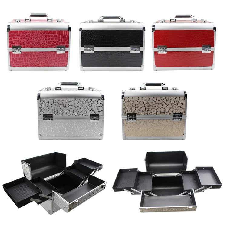 

Profession Munsu Toolbox Portable Multilayer Hand Beauty Eyelashes Beauty Manicure Makeup Division Full Set Large-Volume Cosmeti