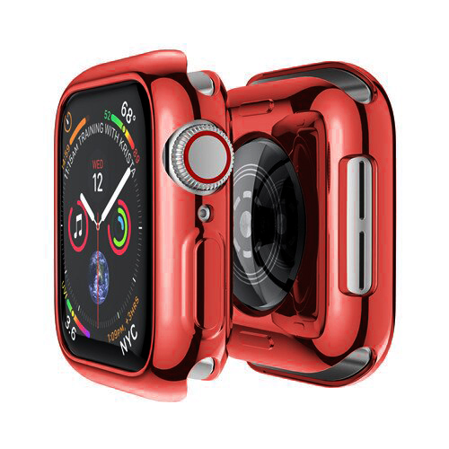 for Apple Watch Case 44mm/40mm 42mm/38mm Accessories soft All-around TPU bumper Screen Protector iWatch Series SE 3 4 5 6