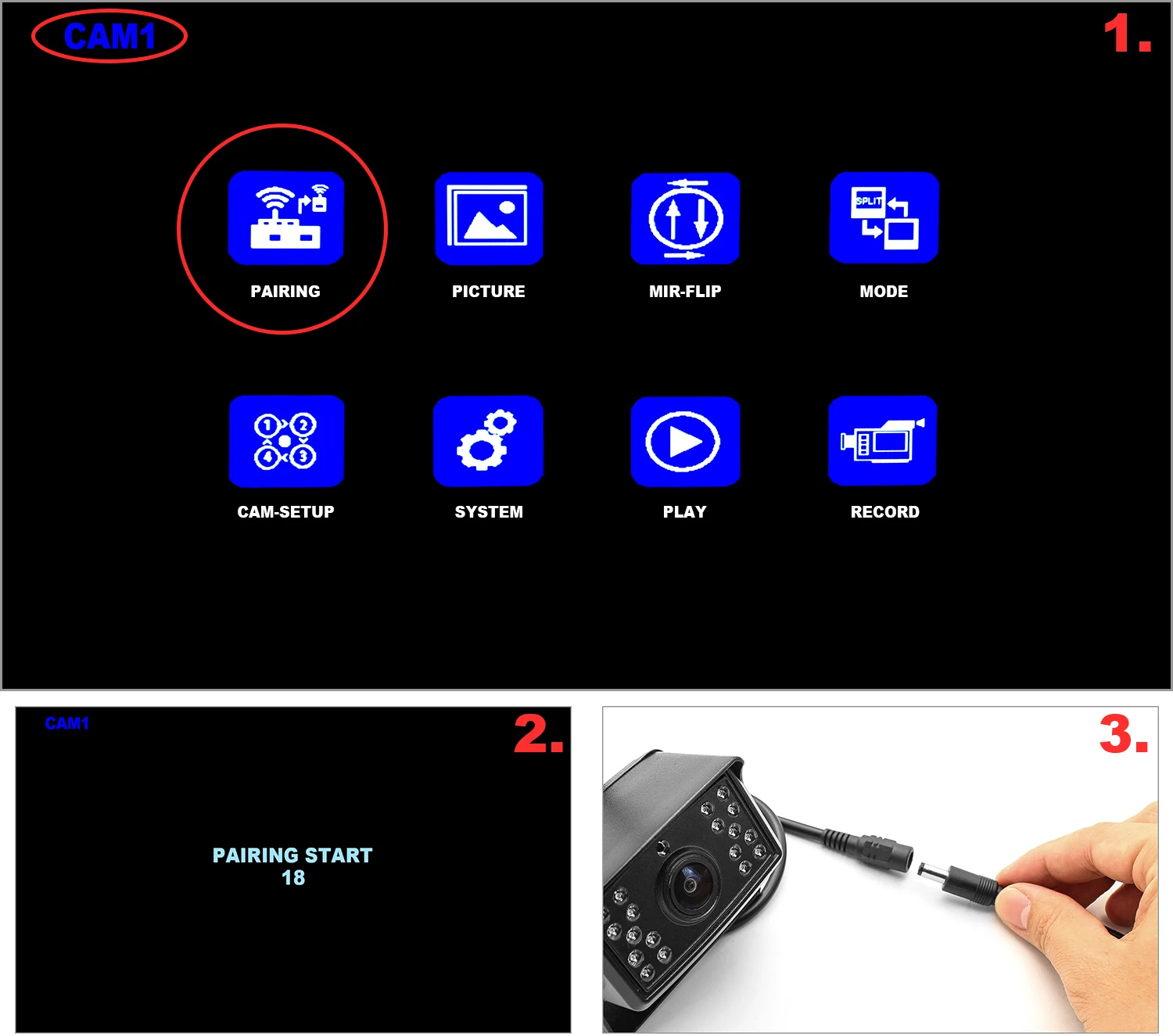 GreenYi AHD DVR рекордер Видео монитор с 2 1280*720P беспроводные камеры для грузовика/прицепа/автобуса/RV/пикапа/прицепа