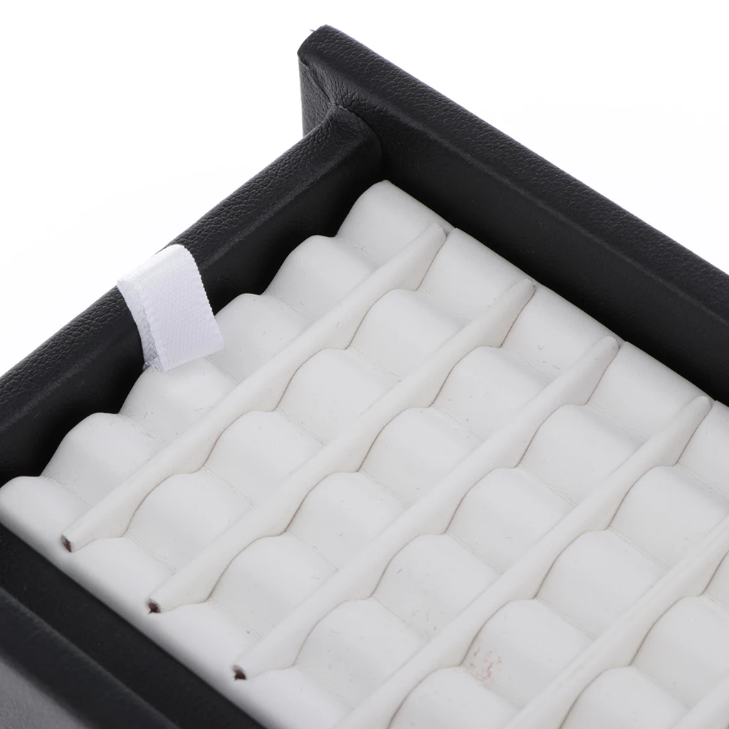 2x Diamond Display Box W/ Magnet Cover Gemstone Box Gem Storage Case Organizer