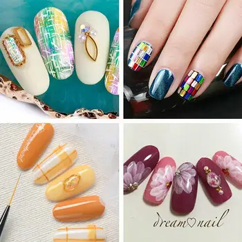 

Rainbow Nail Liner Brush Lines Striping Painting Liquid Brushes Art Manicure Glitter Nail Tool Salon N5I0