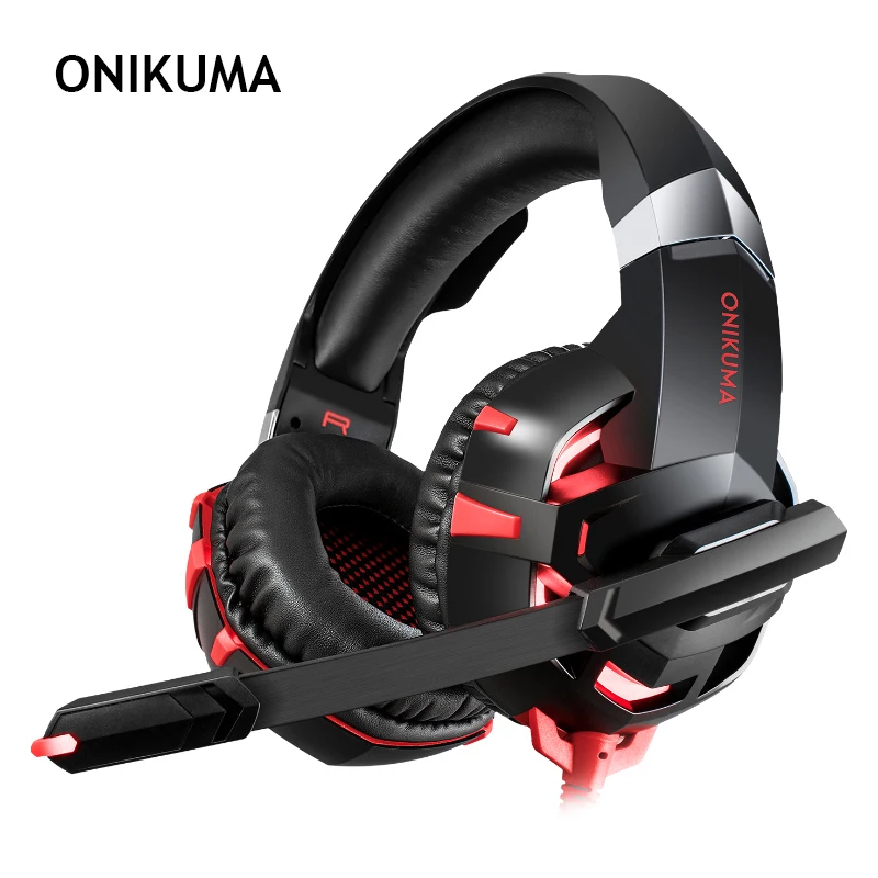 Игровые наушники ONIKUMA K2 PRO шлем с шумоподавлением стерео USB Проводная гарнитура