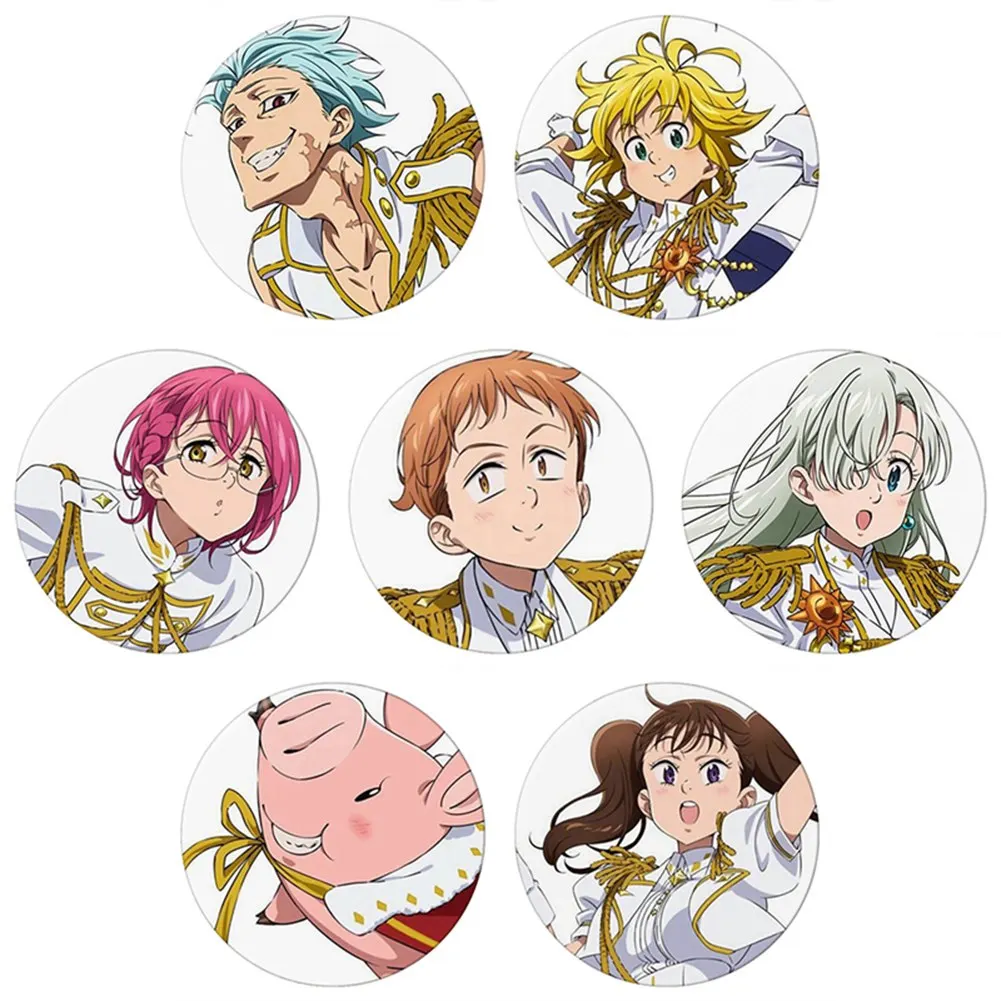Anime The Seven Deadly Sins Badges Backpack Pins diy Clothes Sticker Cartoon Anime Brooch Girls gifts