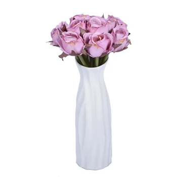 

10Pcs Artificial Rose Flowers Mini Rose Wedding Flowers For Wedding Banquet Bridal Bouquet Decoration