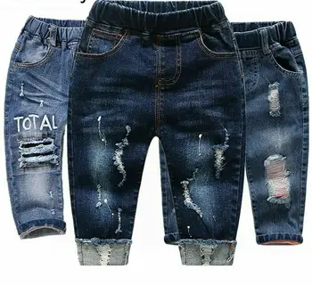 

Pants Jeans Stretchy Denim Trousers Children Clothes Toddler Boys Girl boys jeans
