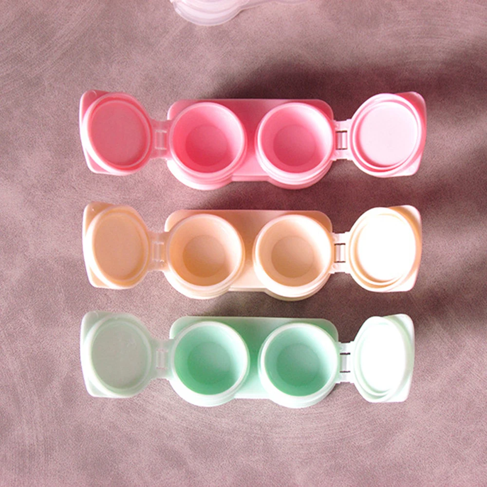 Presse à Macarons, nouveau Style, pince à épiler, ensemble d'aspiration, boîte à lentilles de Contact Portable pour femmes, étui à lentilles de Contact de voyage ► Photo 3/6