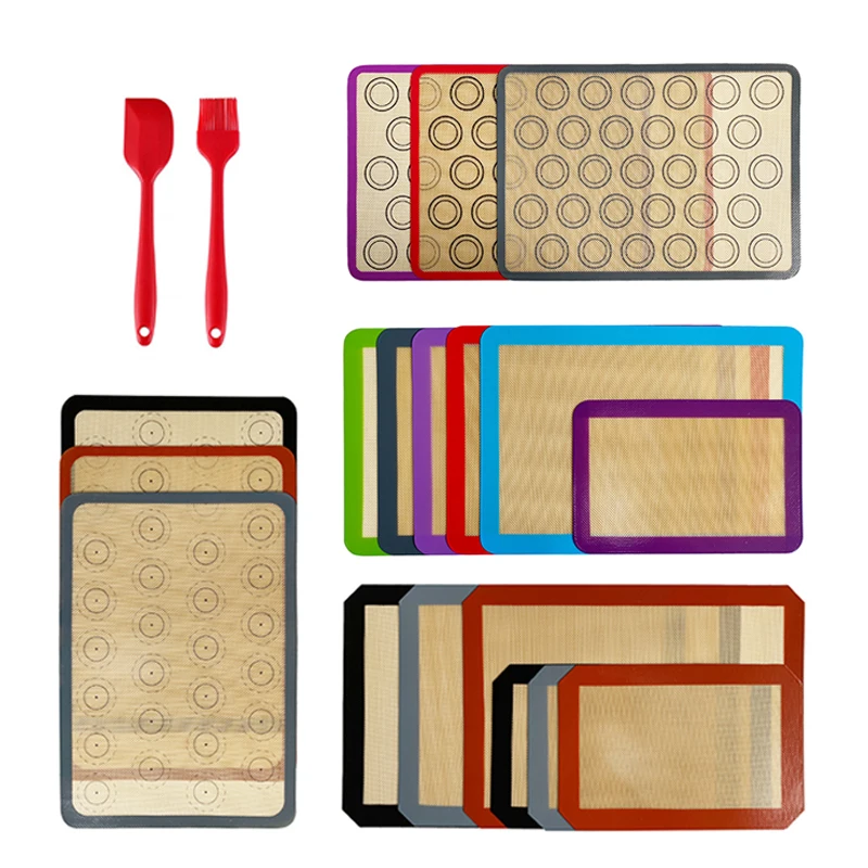 Professional Grade Silicone Baking Mats Set Non Stick Sheet Mat