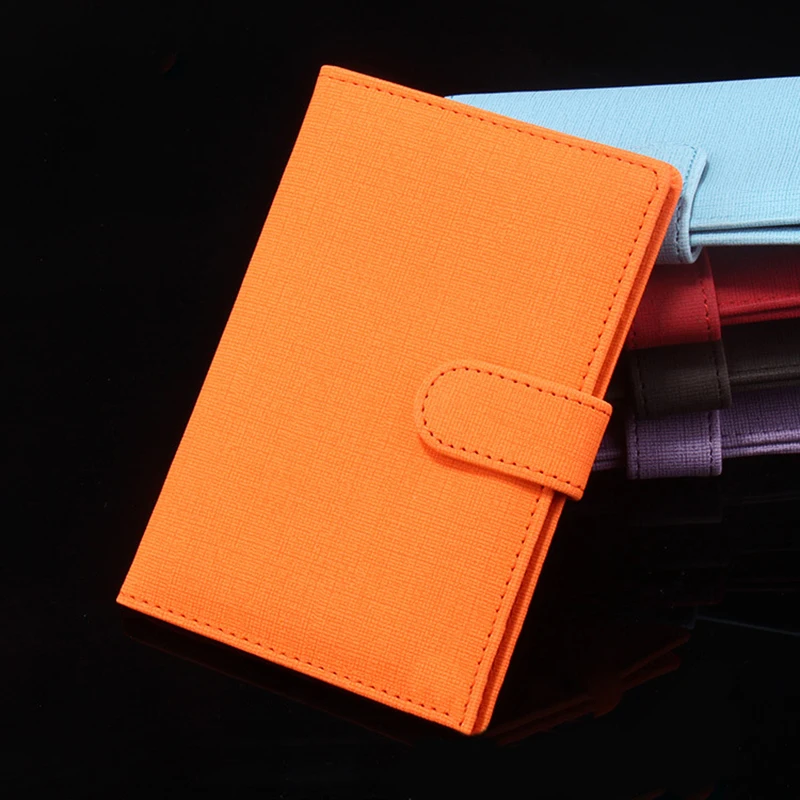 Женская Обложка для паспорта, красочные мягкие проездные документы, Обложка для паспорта, чехол для кредитных карт с застежкой - Цвет: Оранжевый