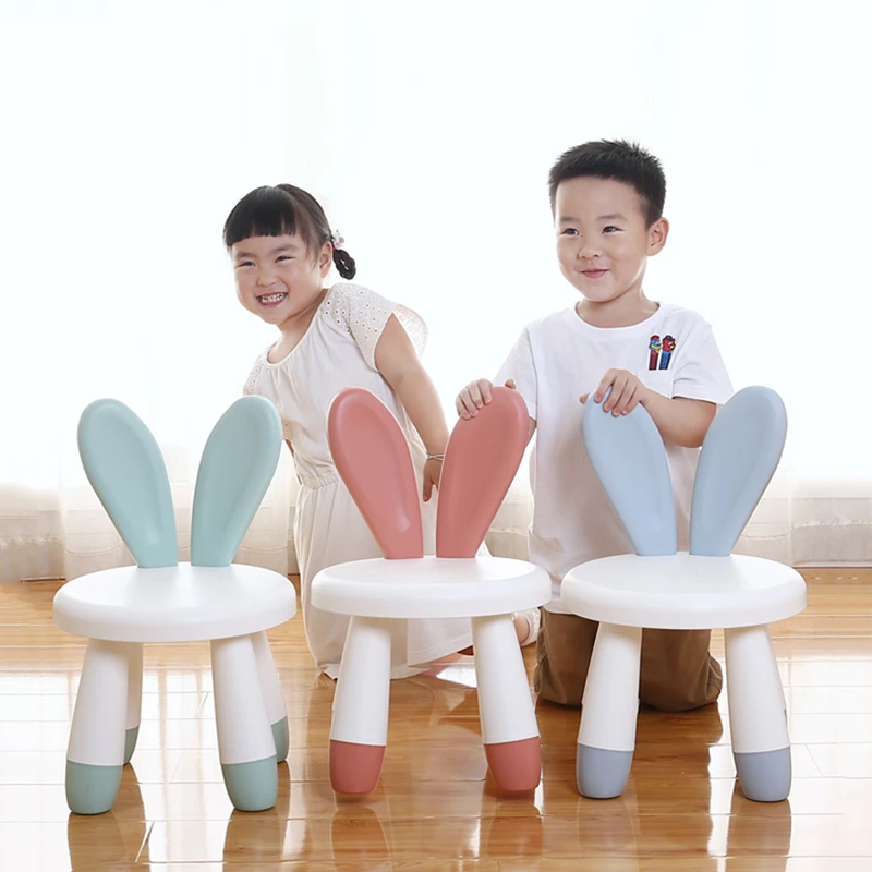 New Original Home Chair Children Stool Footboard Bathroom Furniture Children Rabbit Chair Sofa Stool Birthday Gift Toy