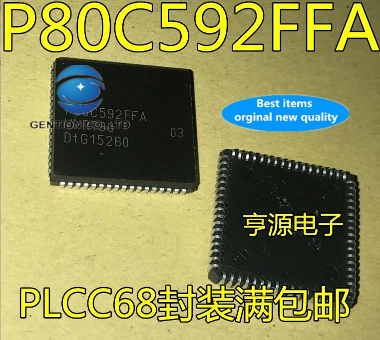 

1 шт P80C592 P80C592FFA PLCC-68 8-битный микроконтроллер