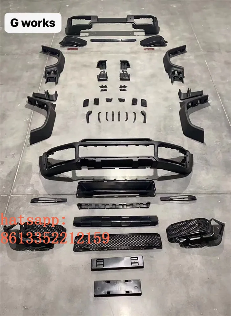 2019y G класс W464 G63 G500 G350 передний бампер крыло фары Задний бампер обвес для автомобилей w464 W463A G63 b стиль автомобильный комплект