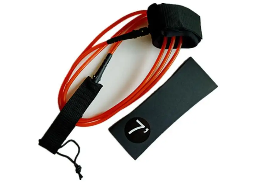 

HobbyLane 7ft 7mm Unisex Surfing Leash Stand Up Paddle Rope Surfing Board Coiled Ankle Spring Leg Foot Rope for Surfboard Hot