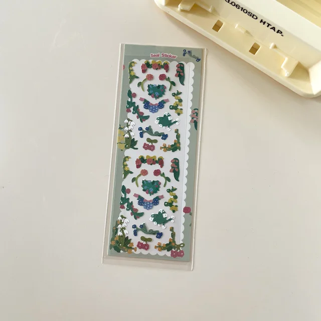 1Pc Cartoon Cat Laser Bling Scrapbook Fun Stickers Confetti Decoration DIY Photo For Journal Diary Album Stationery Sticker 1Pc D