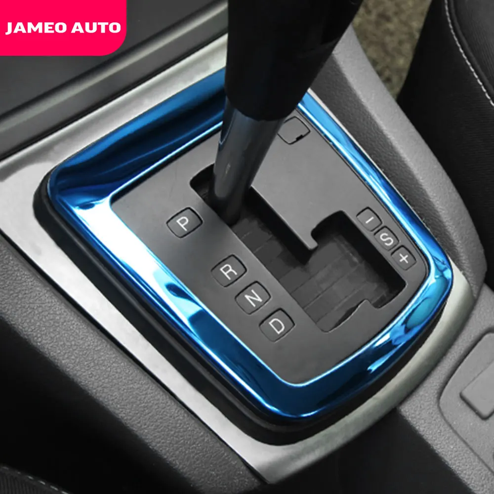 Аксессуары для салона автомобиля, подходят для Ford Focus 2 MK2 2005-2011, панель переключения передач, накладка из нержавеющей стали, наклейки для автомобиля