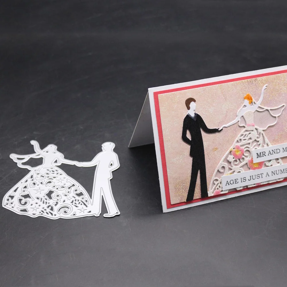 Lover dancing Frame металлические режущие штампы трафареты для пары свадебные трафареты Troqueladora DIY Скрапбукинг новые штампы и штампы для рукоделия