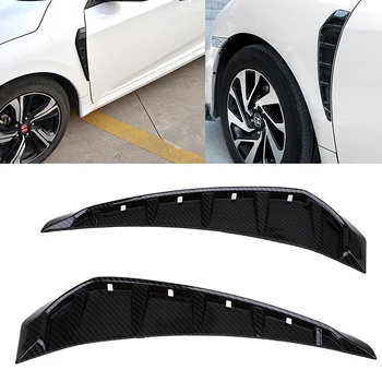 

POSSBAY ABS Side Wing Air Flow Fender Intake Vent Cover for Honda Civic Sedan/Coupe/Hatchback 2016-present Front Side Door Decal
