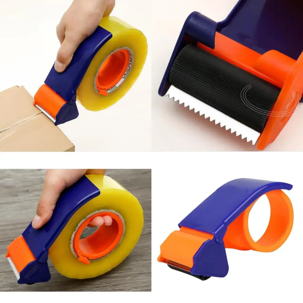 1pc Sealing Packing Tape Dispenser Holder Packaging Parcel 60mm Width 16x7cm