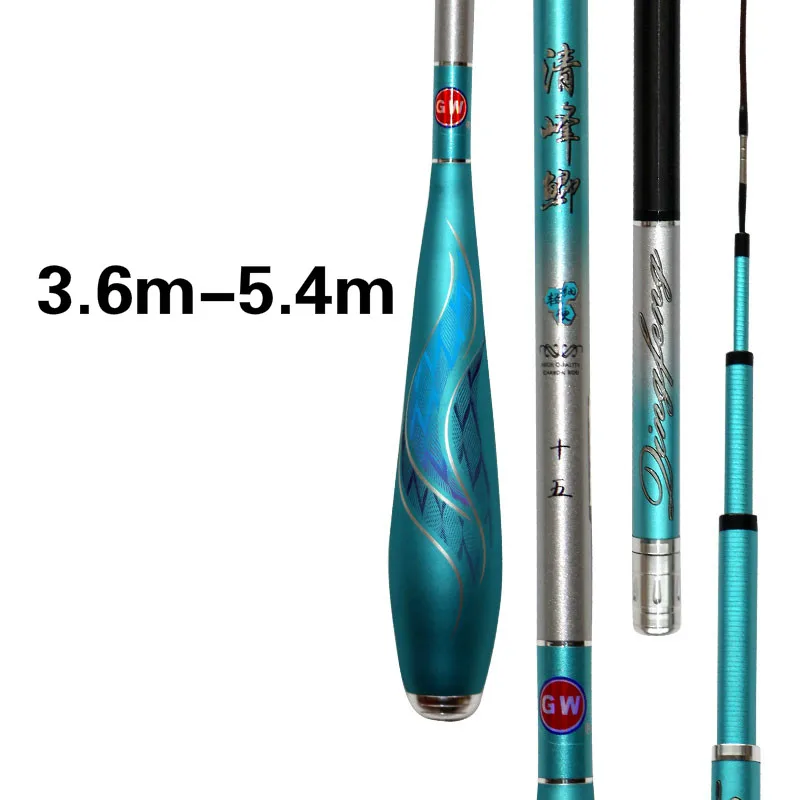 US $103.55 36m 39m 45m 48m 54m Super Hard Taiwan Fishing Rod Carbon Fiber Telescopic Wedkarstwo Olta Hand Pole Fishing Sticks