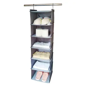 

Oxford Cloth Storage Bag Water Laundry Cabinet Hanging Bag Wardrobe Cloth Wardrobe Multilayer Sorting Finishing Bag