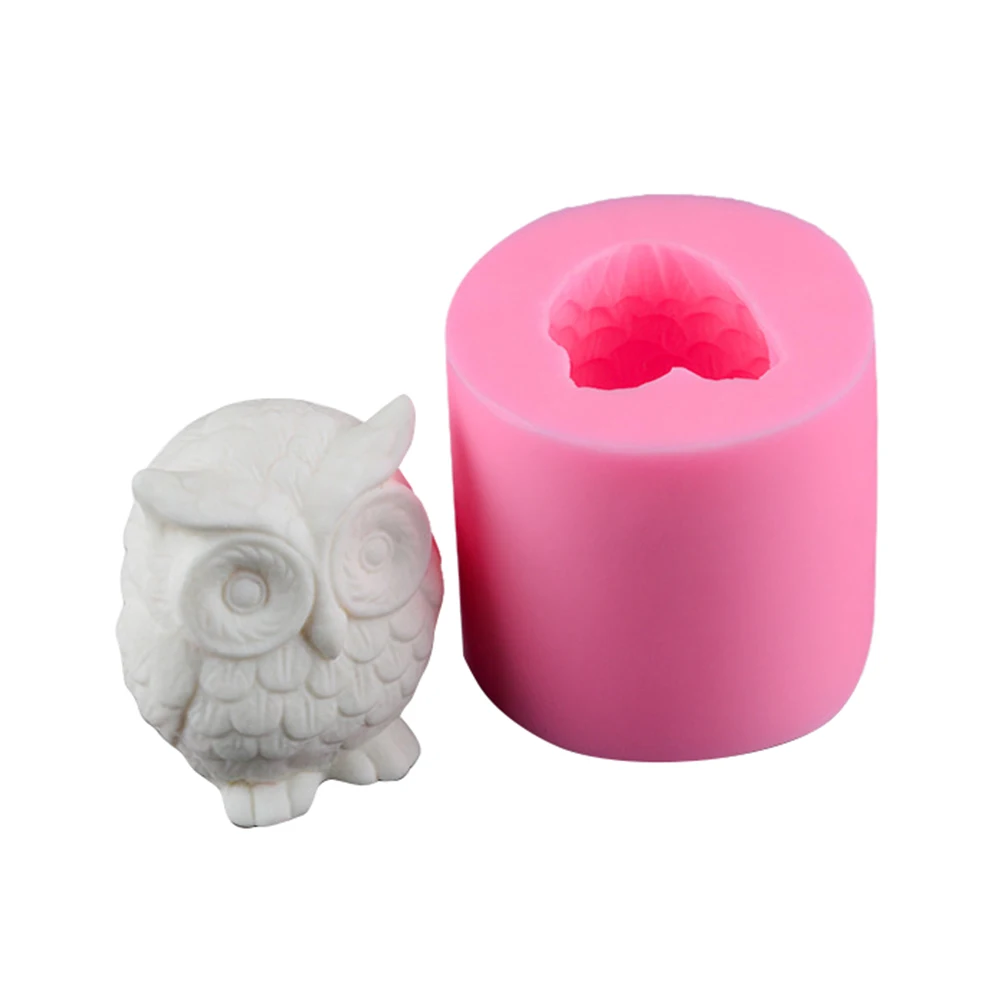 Форма для мыла DIY Сова Форма Силиконовая Форма Мыло ручной работы форма 3d помадка украшения торта инструменты для выпечки формы для мыла изготовление