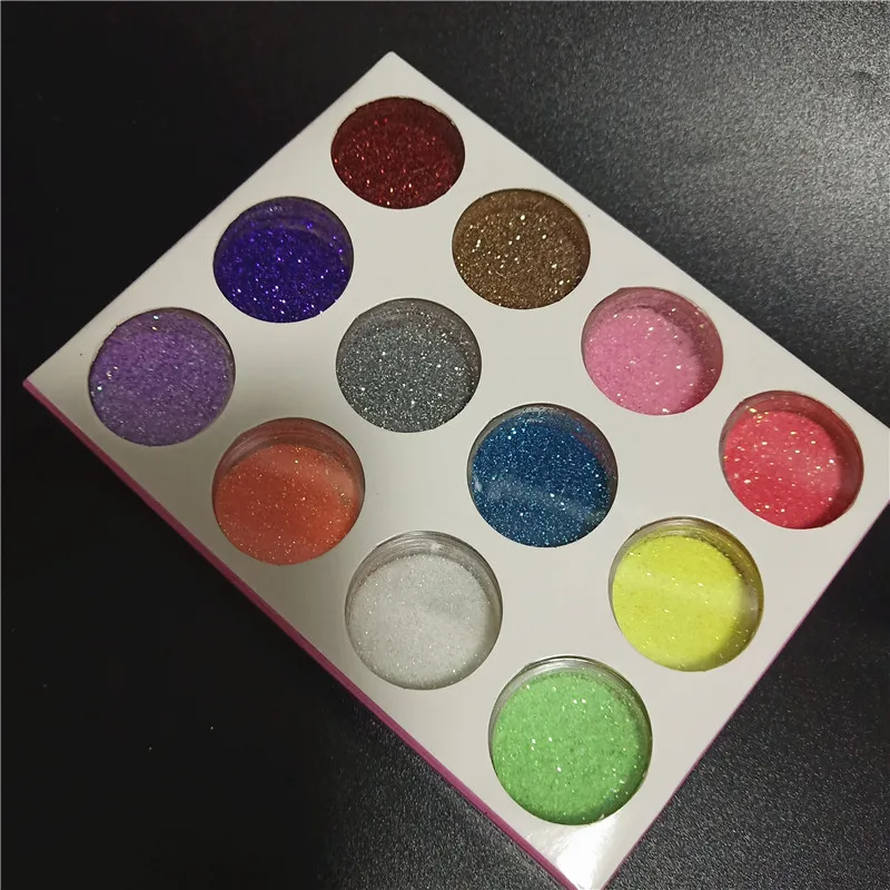 12 Colors Set Flash Diamond Shimmer Glitter Powder for Temporary Tattoo Kids Face Body DIY Nail Painting Decoration Art Tool 12 Colors Set Flash Diamond Shimmer Glitter Powder for Temporary Tattoo Kids Face Body DIY Nail Painting Decoration Art Tool
