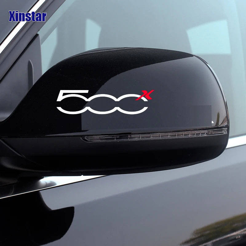 2 шт./лот Автомобильная наклейка на зеркало заднего вида для fiat 500 500x