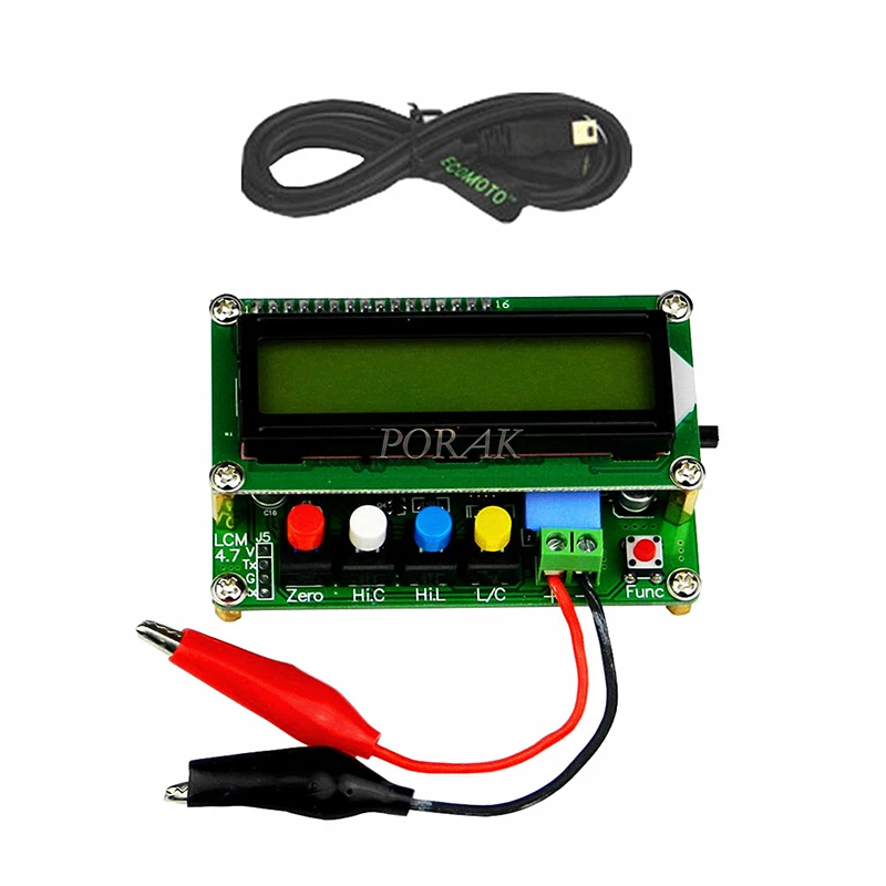 Lc100-A Digital LCD High Precision Inductance Capacitance Meter Capacitor Tester Frequency 1Pf-100Mf 1Uh-100H Lc100-A+Te New | Электроника
