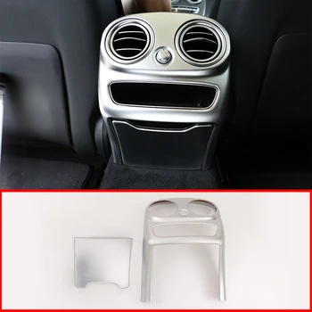 

For Mercedes Benz C Class W205 2019 2020 Car Stying ABS Inner Rear Row Air Conditioning Vent Frame Trim Sticker Auto Accessory