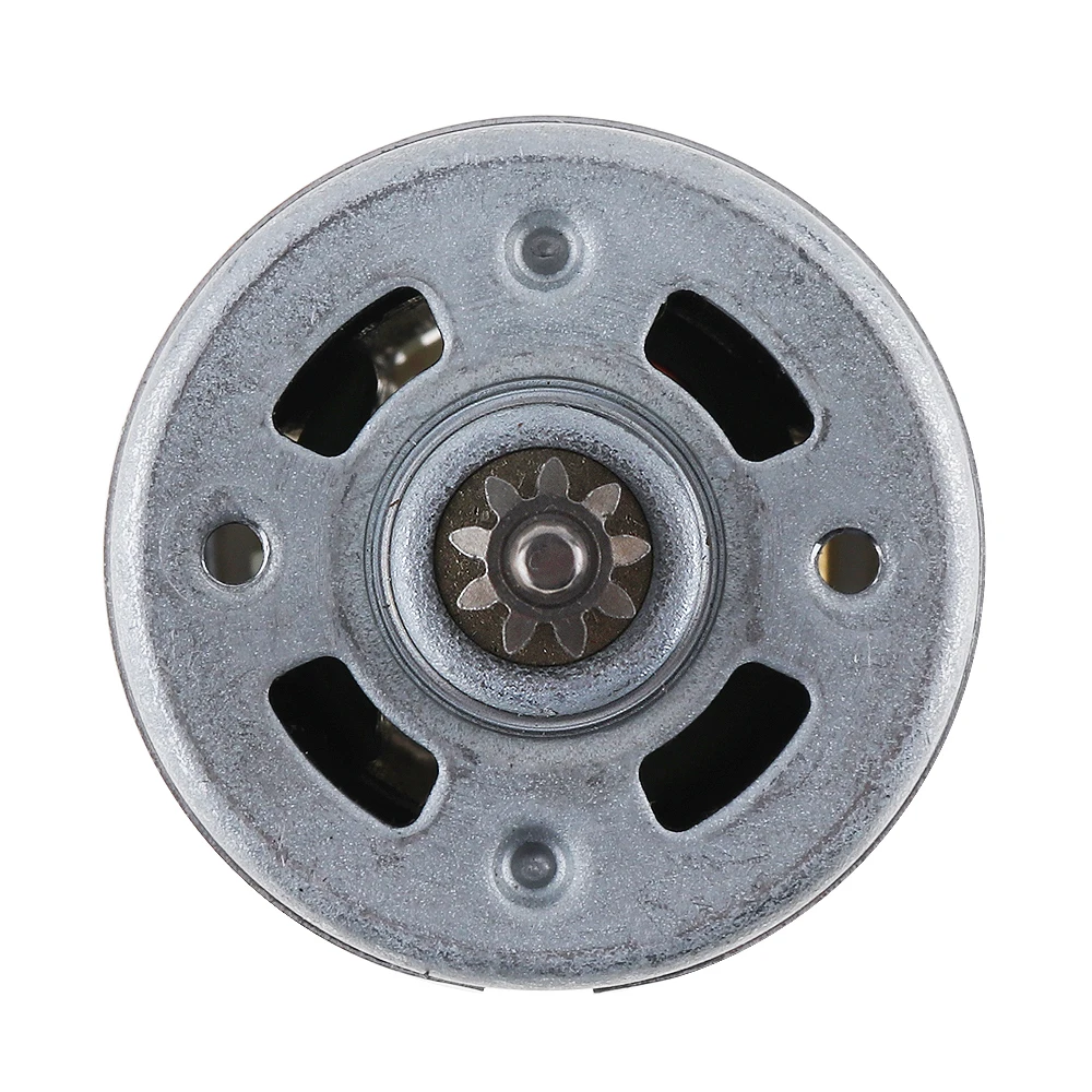 Portable RS550 12V 19500 RPM DC Motor with Single Speed 9 Teeth and High Torque Gear Box for Electric Drill / Screwdriver