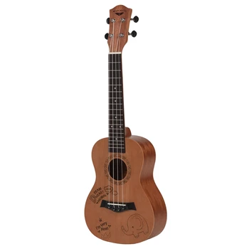 

Concert Ukulele 23 Inch Oguman Ukelele 23 inch Uke 4 String Hawaii Guitar with Rosewood Fingerboard Classical Guitar Head Elep
