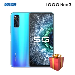 Vivo IQOO neo 3 Snapdragon 865 смартфон 8 Гб 128 ГБ 44 Вт Dash зарядка NFC 144 Гц гоночный экран 5G распознавание лица игровой телефон