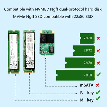

2020 New 1Set M.2 SSD NVMe Heat Sink Aluminum Heatsink with Thermal Pad for M2 2280